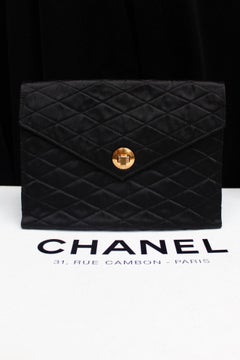 Chanel nice satin evening clutch