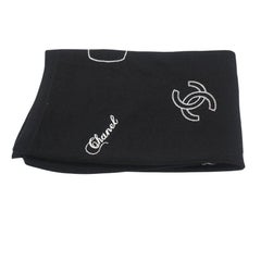 Chanel No. 5 Black Cashmere Scarf