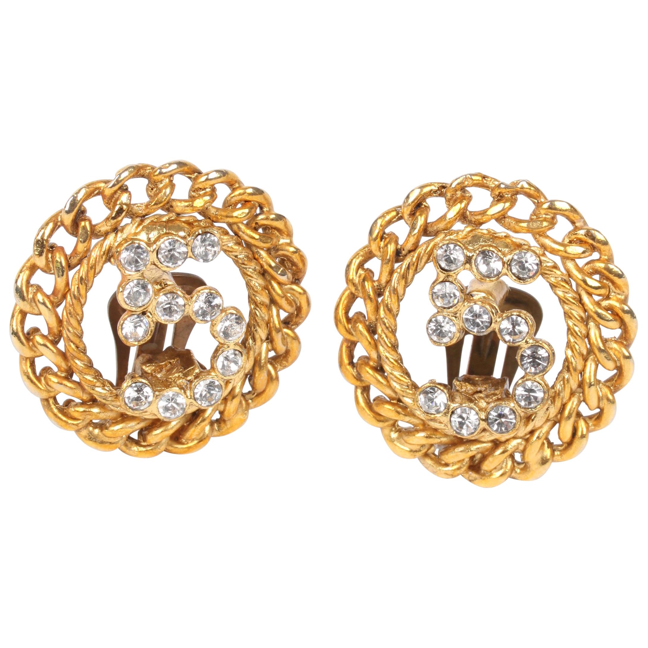 Chanel No. 5 Earrings - gold For Sale