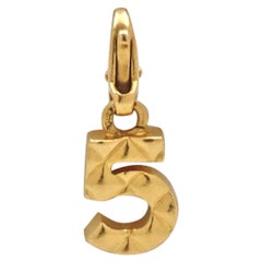 Chanel No 5 Yellow Gold Charm