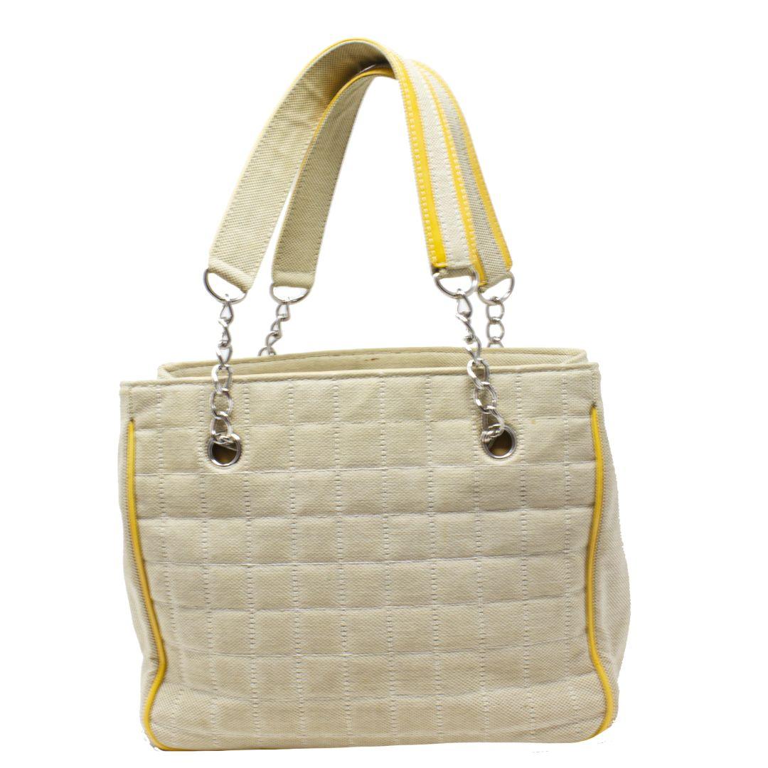 Beige Chanel No.5 Chain Shopping Tote For Sale