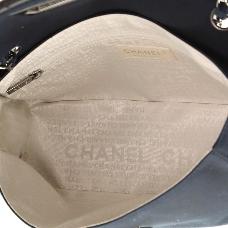 Chanel No.5 Giant Mademoiselle Lock Flap Bag Canvas with Leather 2