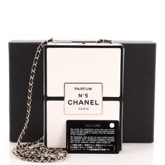 Chanel No.5 Perfume Box Evening Clutch Leather