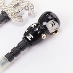 CHANEL No.5 Perfume Pave Crystal Babushka Doll phone charm plug Set of 3