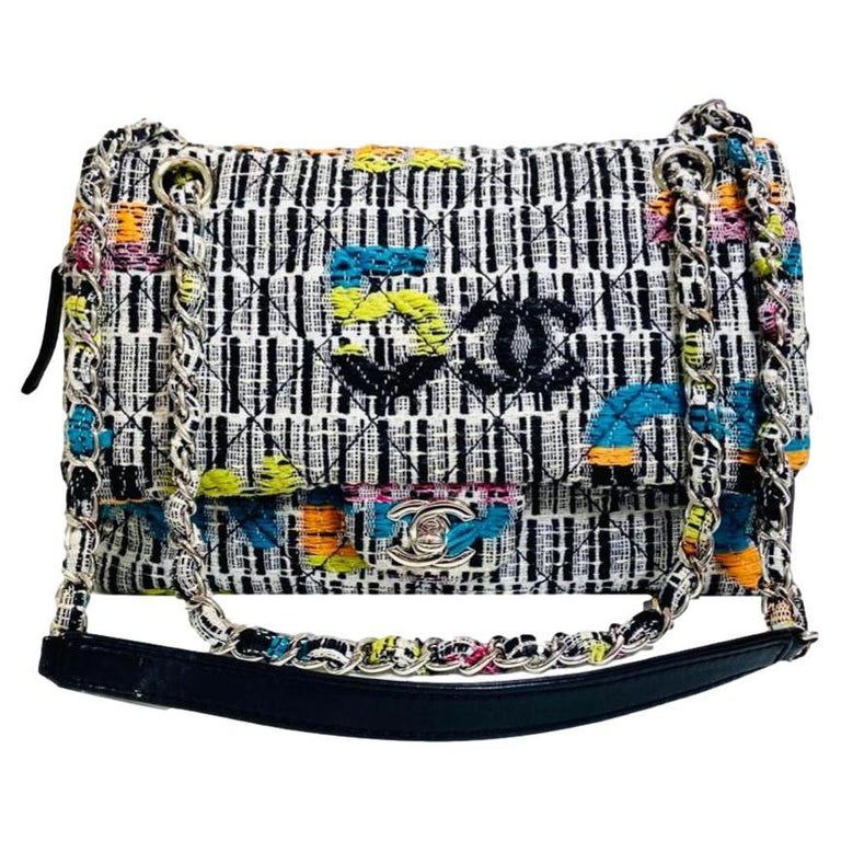 Chanel Black Tweed Bag - 102 For Sale on 1stDibs