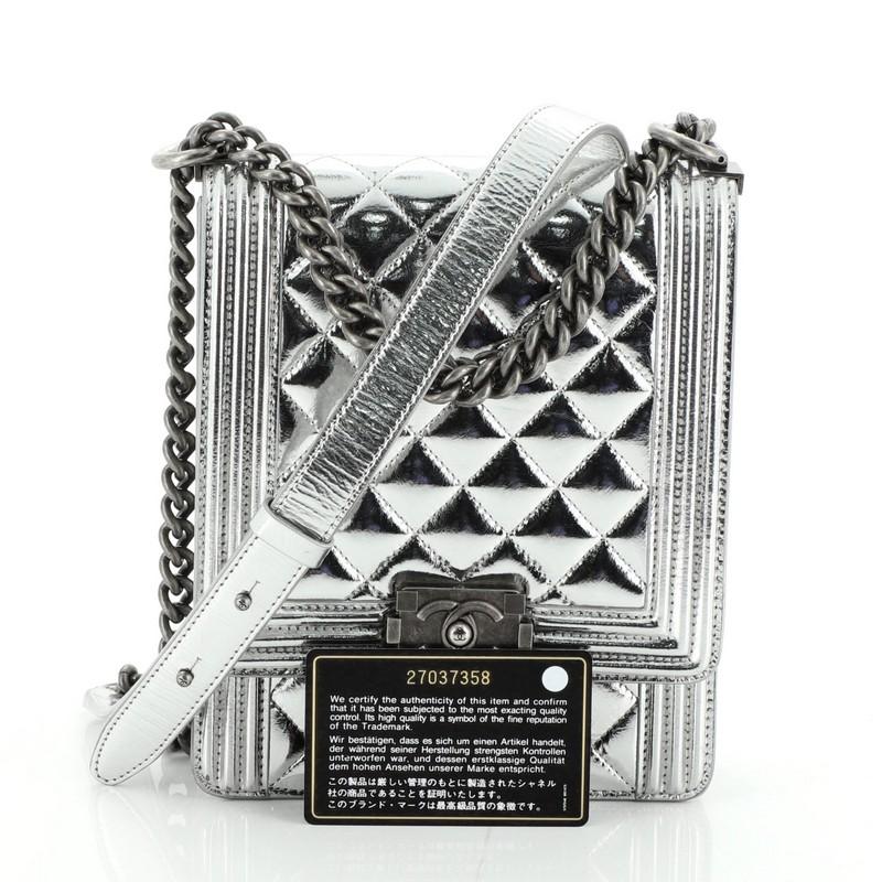 Chanel boy bag north south hot sale