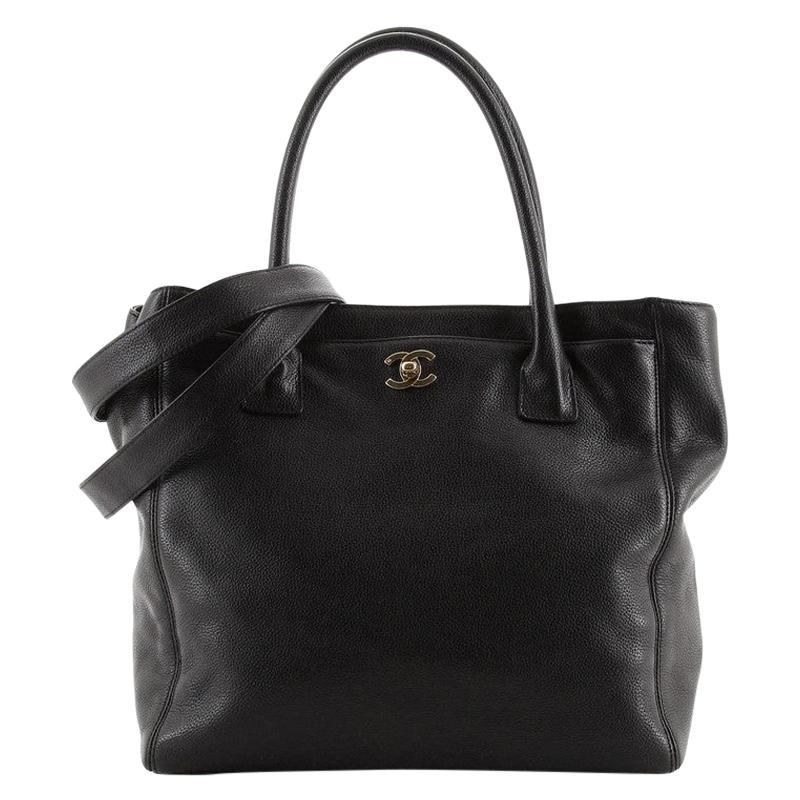Chanel North South Cerf Executive Tote Leather Large