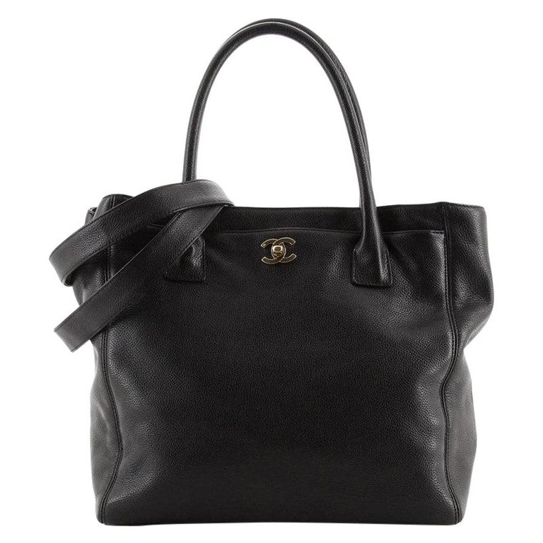 Chanel North South Cerf Executive Tote Leather Large at 1stDibs