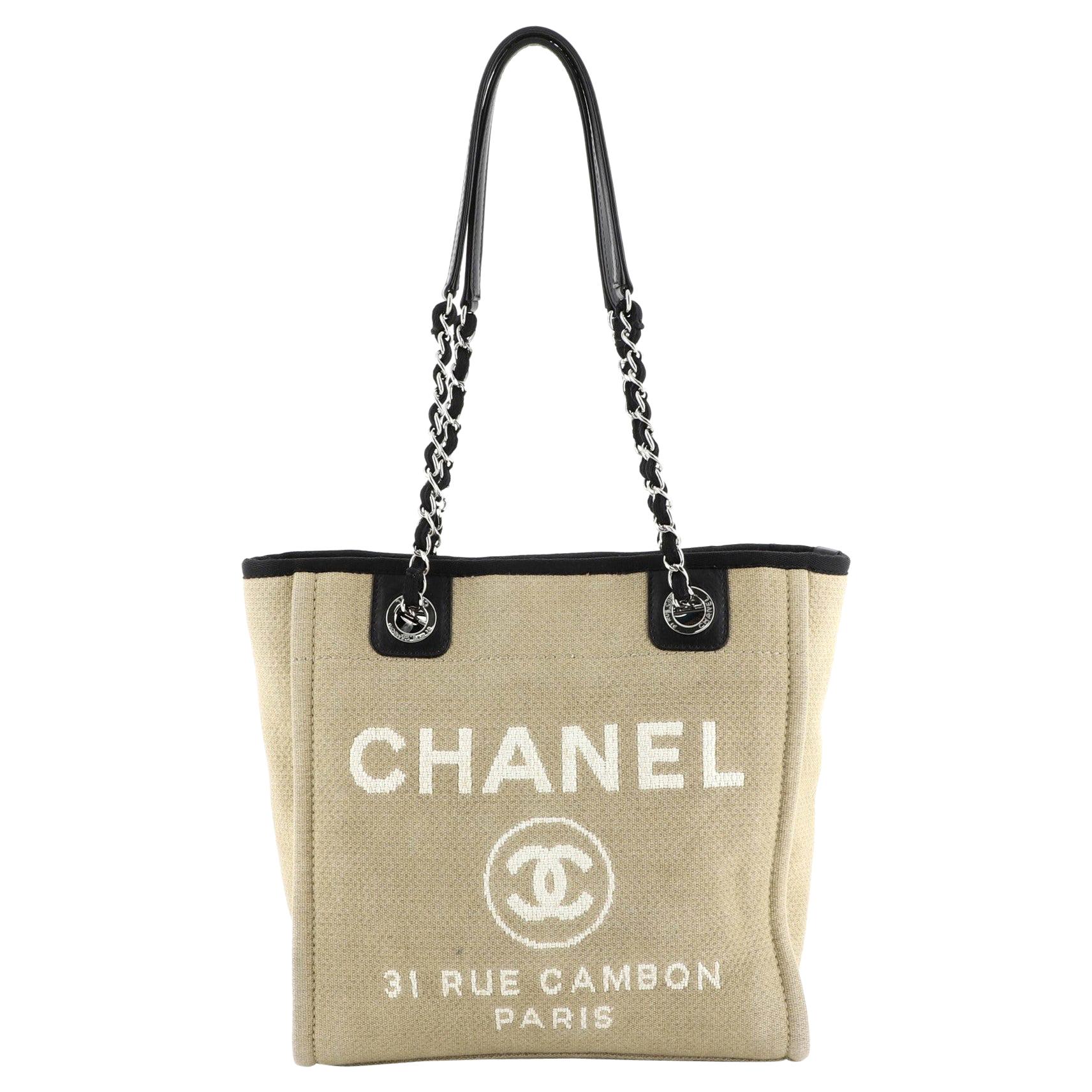 Chanel Deauville pink tote, Luxury, Bags & Wallets on Carousell