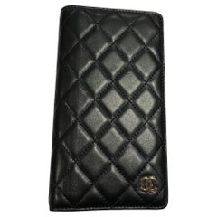 CHANEL Notebook-Halter in schwarzem Lammleder