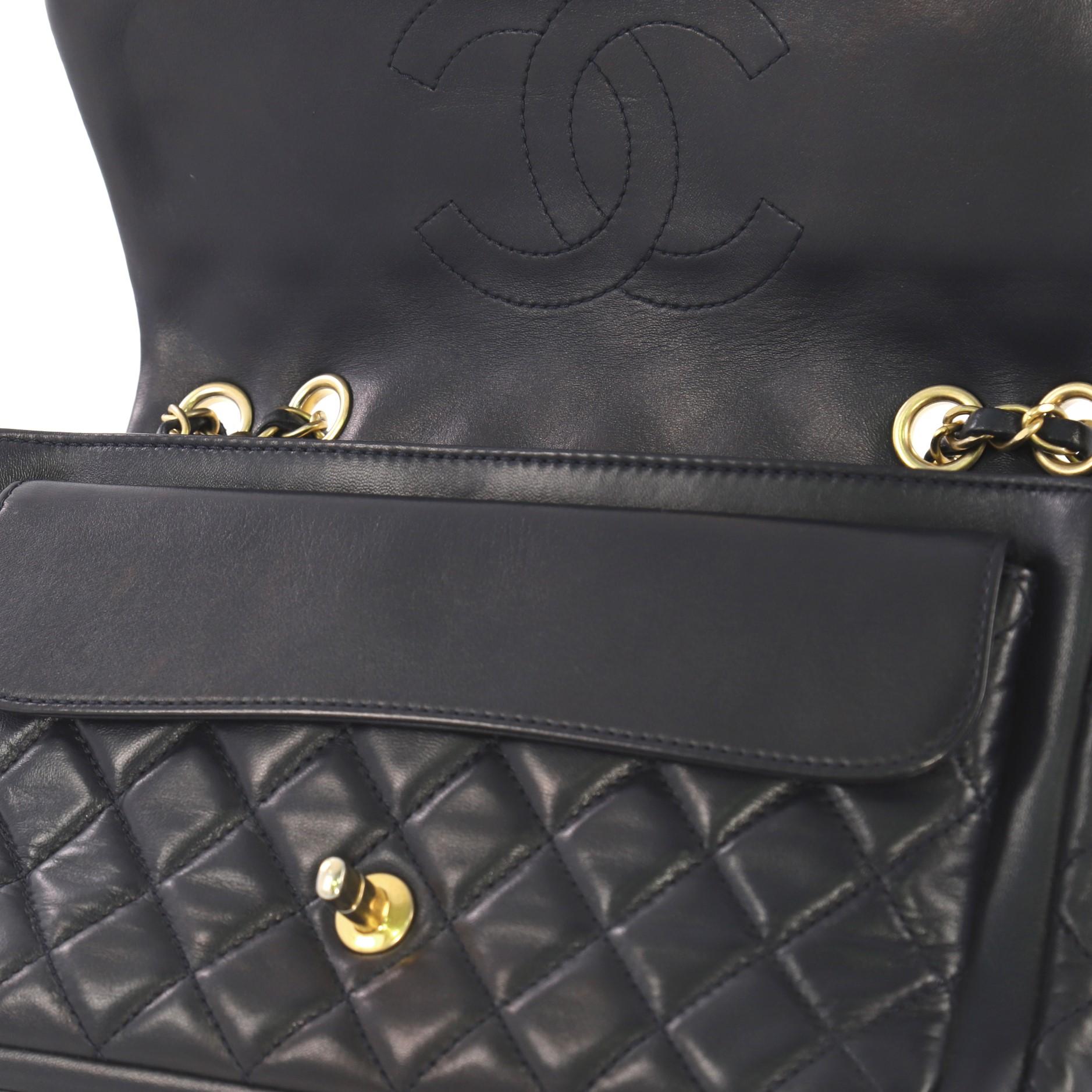 Chanel Now and Forever Flap Bag Quilted Lambskin Jumbo 1