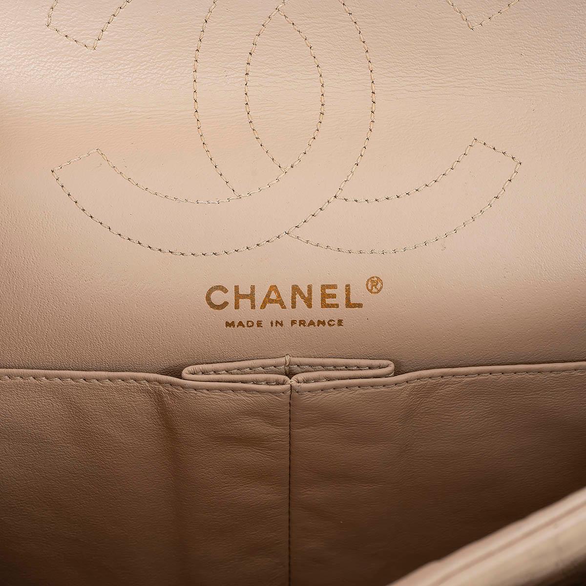 CHANEL nude Aged leather 2.55 REISSUE 226 LARGE Shoulder Bag For Sale 4