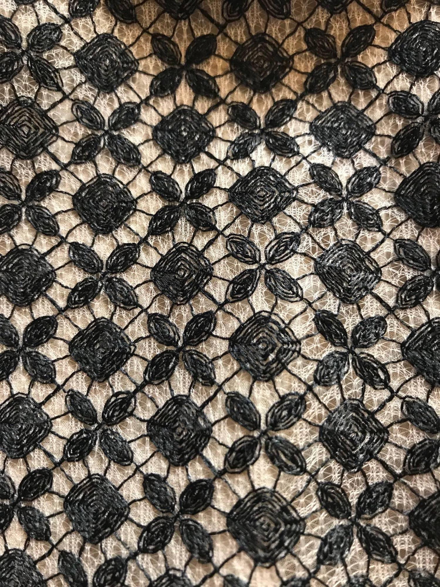 Chanel Nude and Black Lace Tank Top  In Good Condition In San Francisco, CA