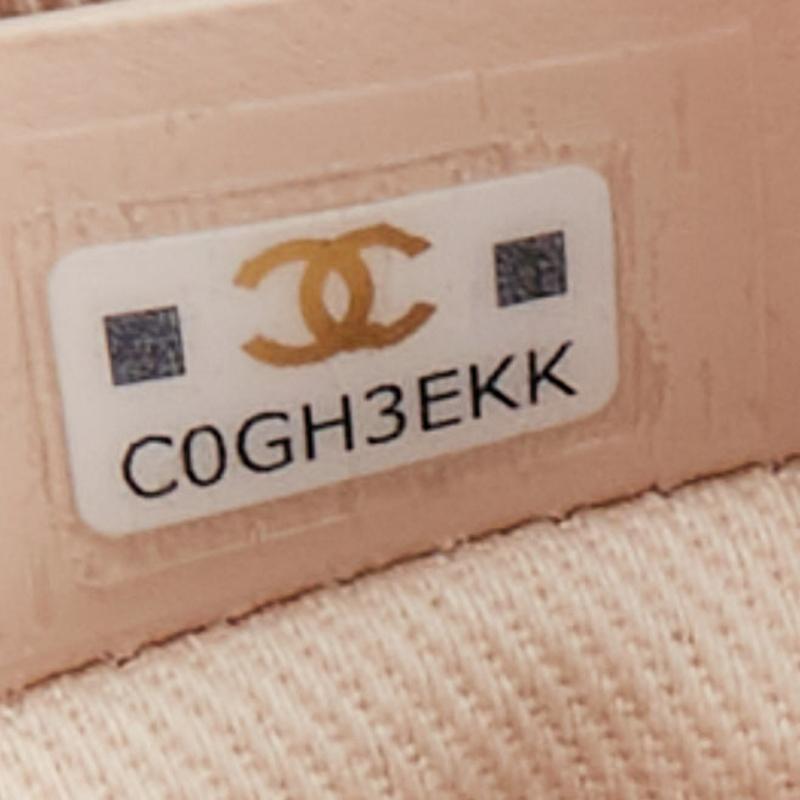 CHANEL nackt Kaviar Leder gesteppt CC Tasche Eimer Crossbody Kette Tasche im Angebot 5