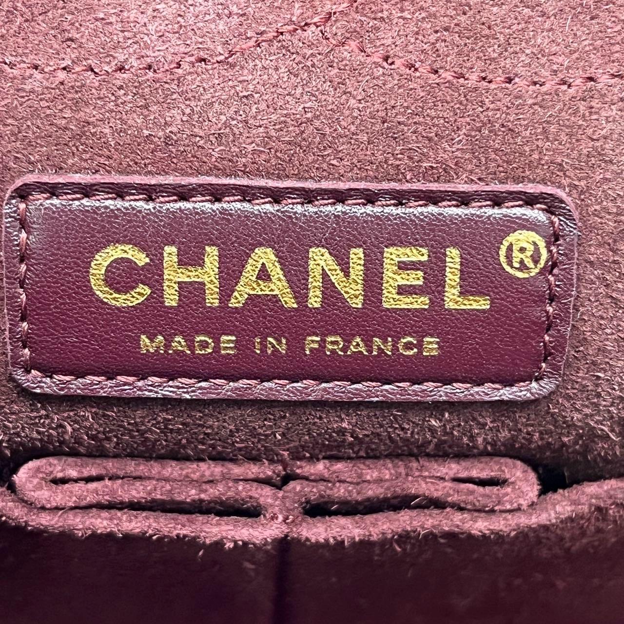 Chanel Nude Medallion 2.55 Reissue Brown Kalbsleder Doppelklappe Tasche Goldkette 201 im Angebot 4