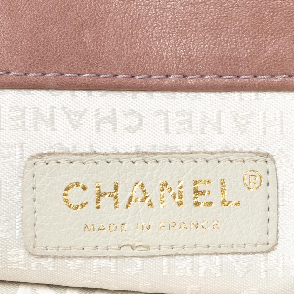 Chanel Nude Pink Velvet Mademoiselle Lock Flap Bag 4