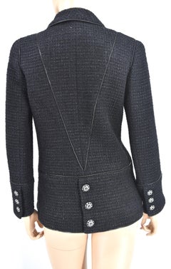 Chanel NWT 08A Fall 2008 Zip Embellished Runway Jacket