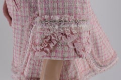 Chanel NWT 13C Cruise 2013 Runway Jacket with Brooch 42 with Fabric Swatch