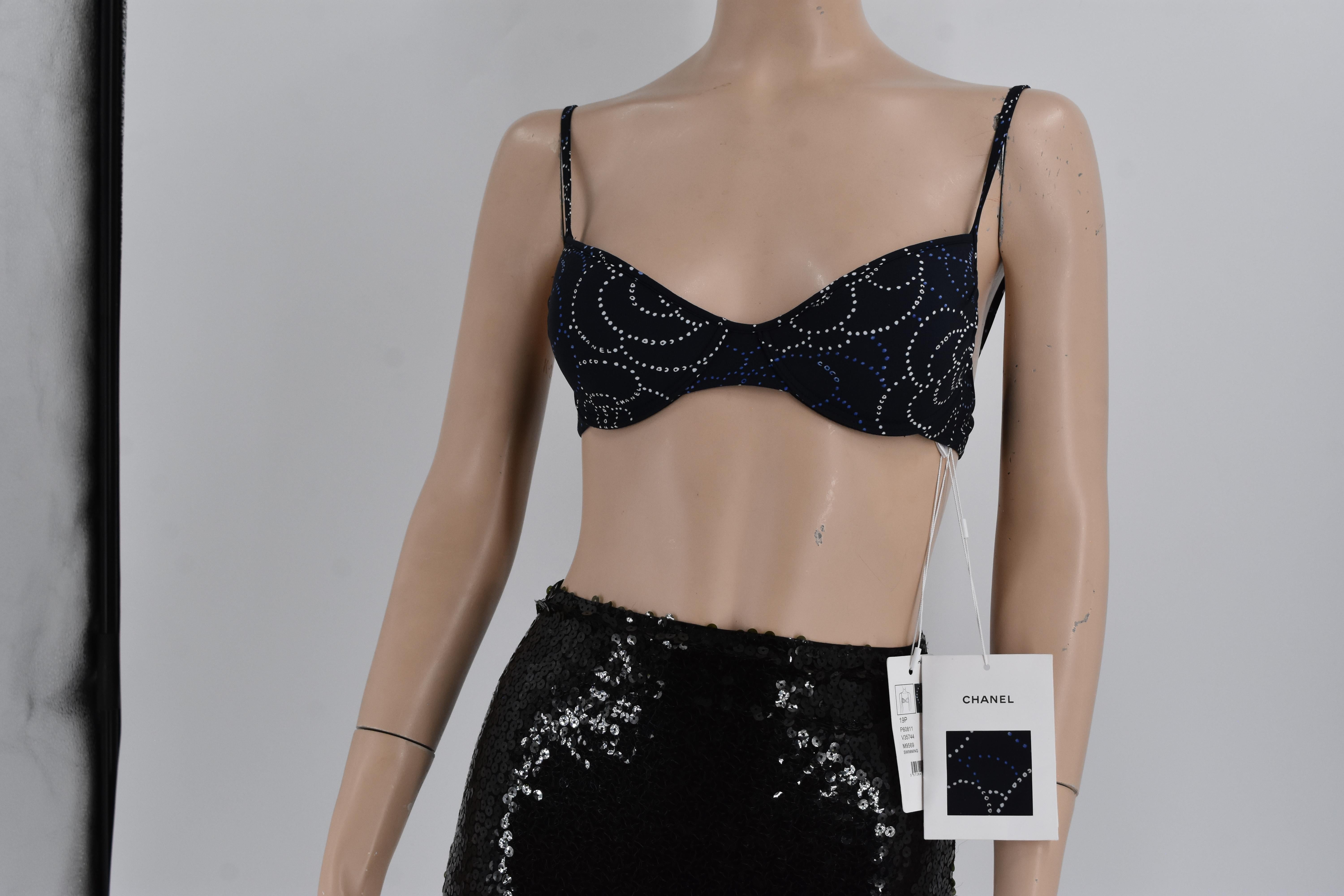 Women's Chanel NWT 19p Spring 2019 Rare to Find Padded Swimming top 38  For Sale