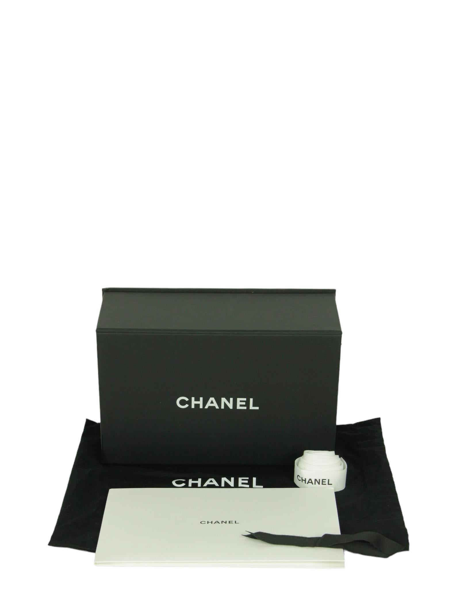 Chanel NWT 2024 Navy CC Logo Printed Rectangular Mini Flap Bag For Sale 5