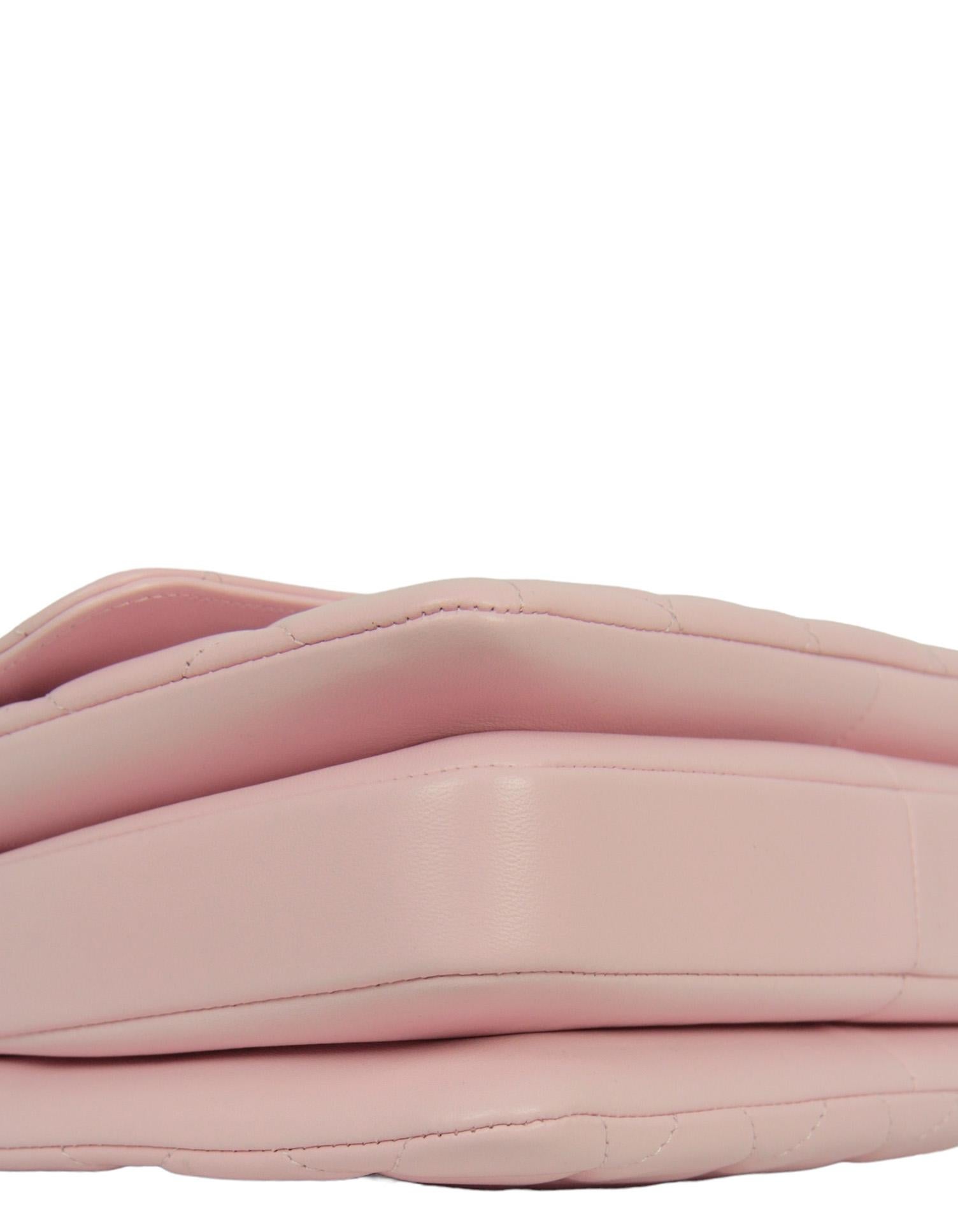 Chanel NWT 2024 Pink Lambskin Leather Quilted Trendy CC Dual Handle Flap Bag In New Condition In New York, NY
