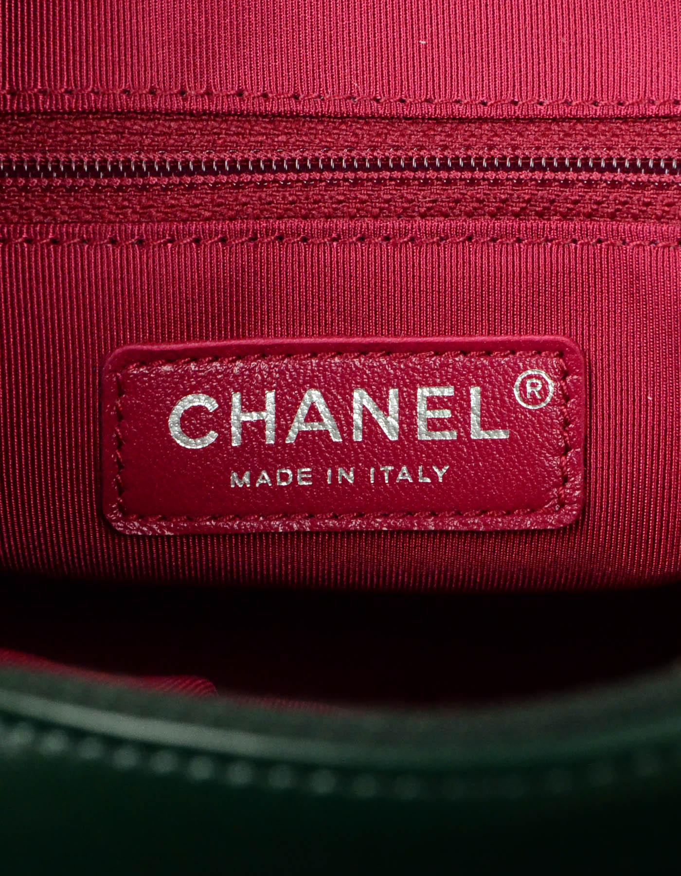 Women's Chanel NWT Dark Green Distressed Quilted Medium Gabrielle Bag