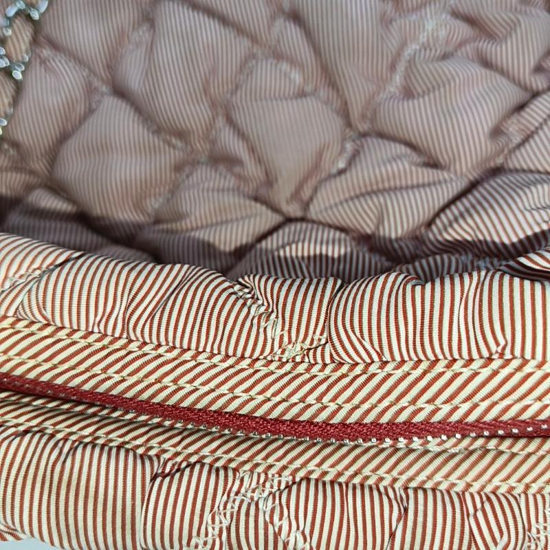 Chanel Nylon Bubble Striped Quilt Accordion Flap Bag Pink, 2009-2010 8
