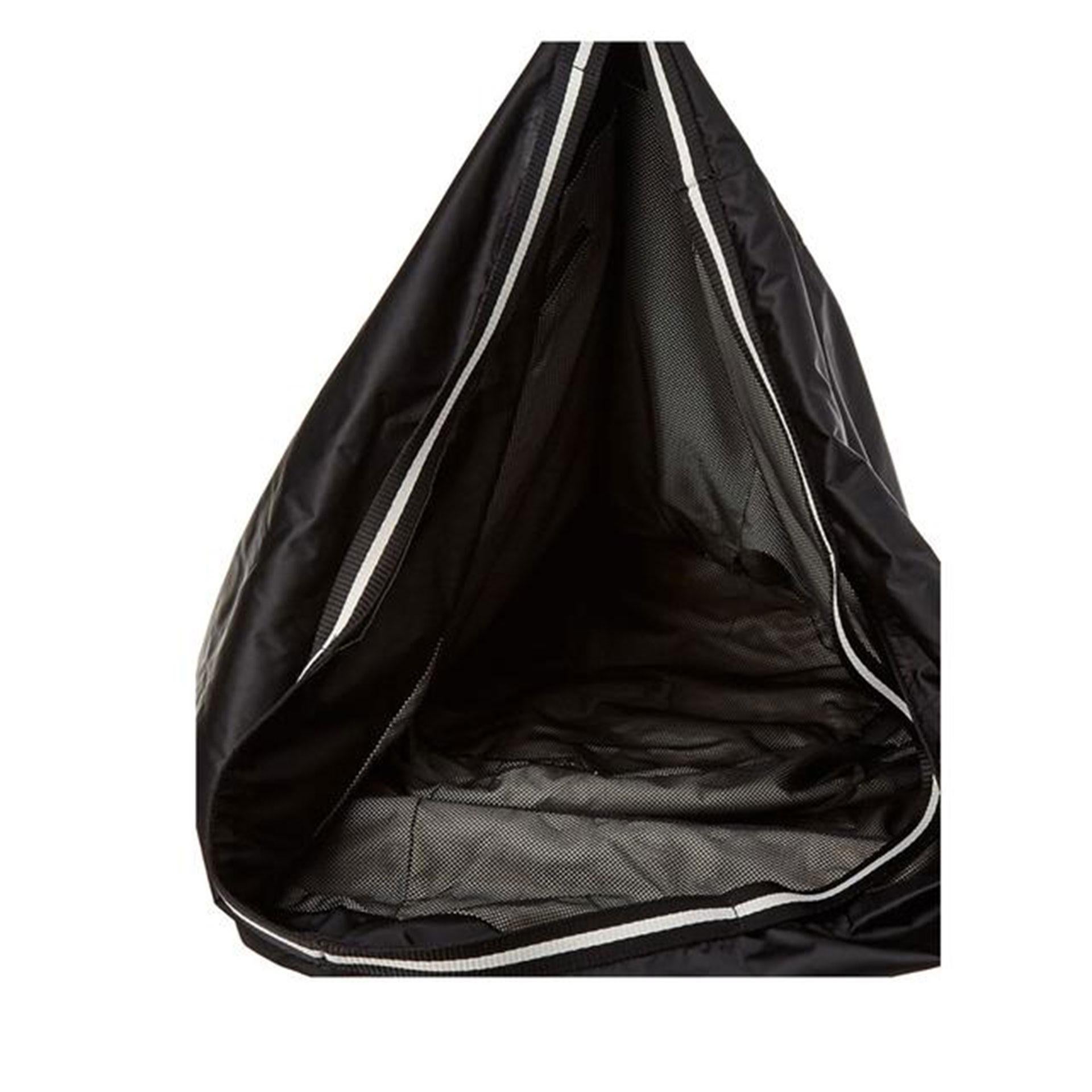 Black Chanel 2008 Nylon Microfiber Large CC Logo Gym Travel Sport Bag For Sale