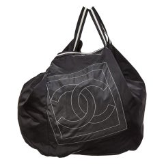 Chanel Nylon CC Logo Sporty Gym Bag