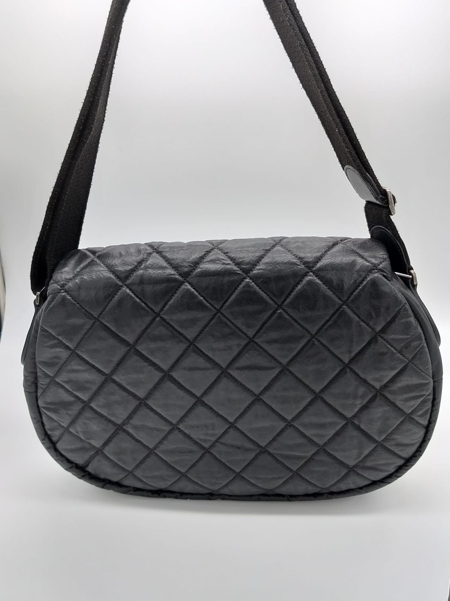 Chanel Nylon Quilted Coco Cocoon Messenger Bag - '10s For Sale 2