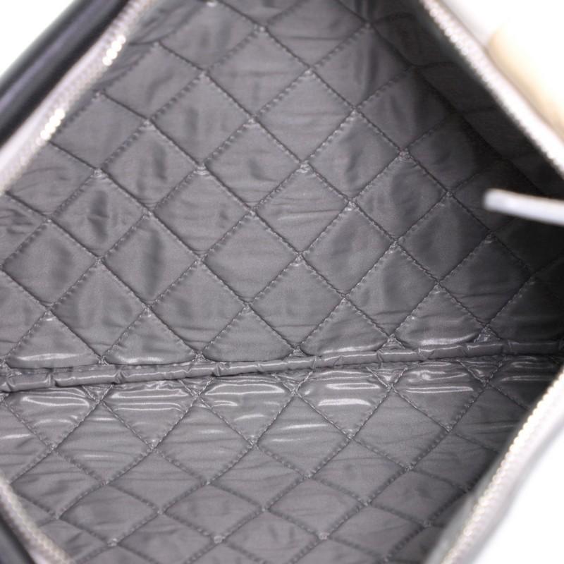 Chanel O Case Clutch Colorblock Quilted Leather Large 1