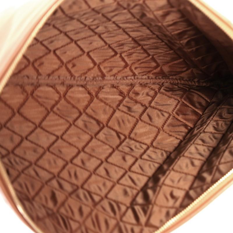 Chanel O Case Clutch Colorblock Quilted Leather Large 3