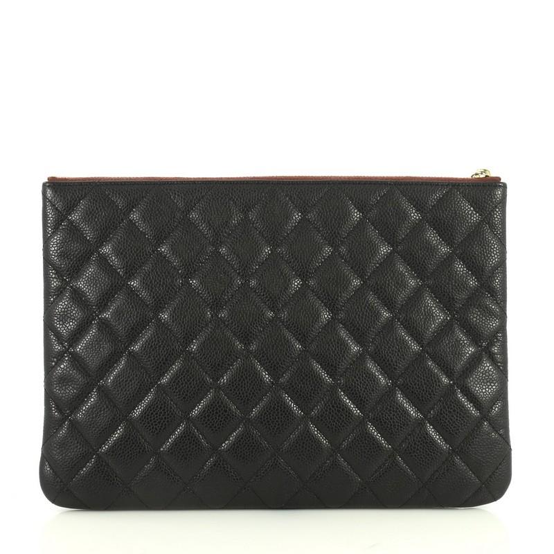 Chanel caviar clutch sales