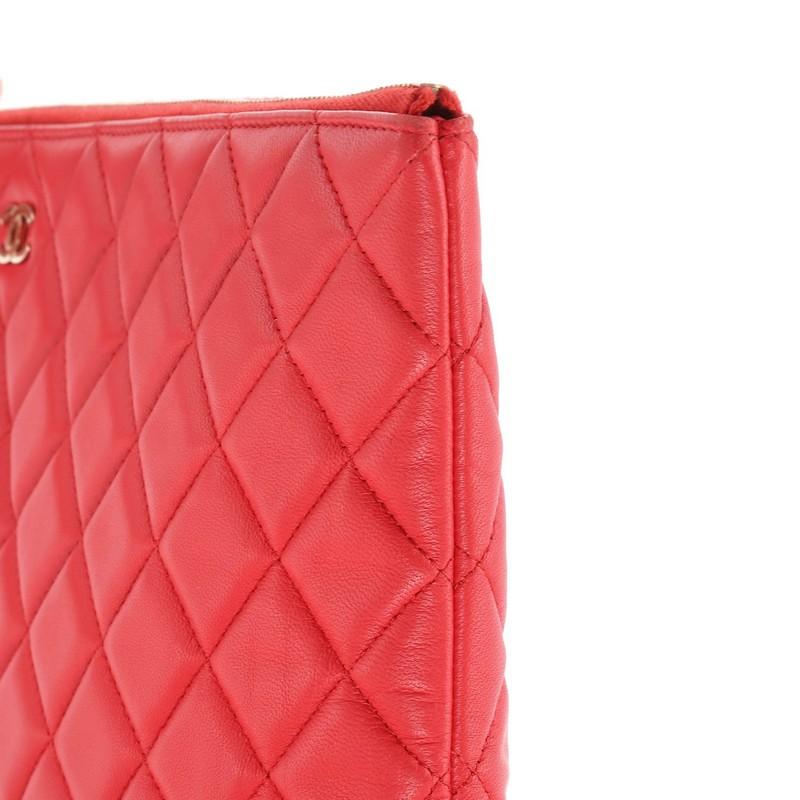 Chanel O Case Clutch Quilted Lambskin Large  3