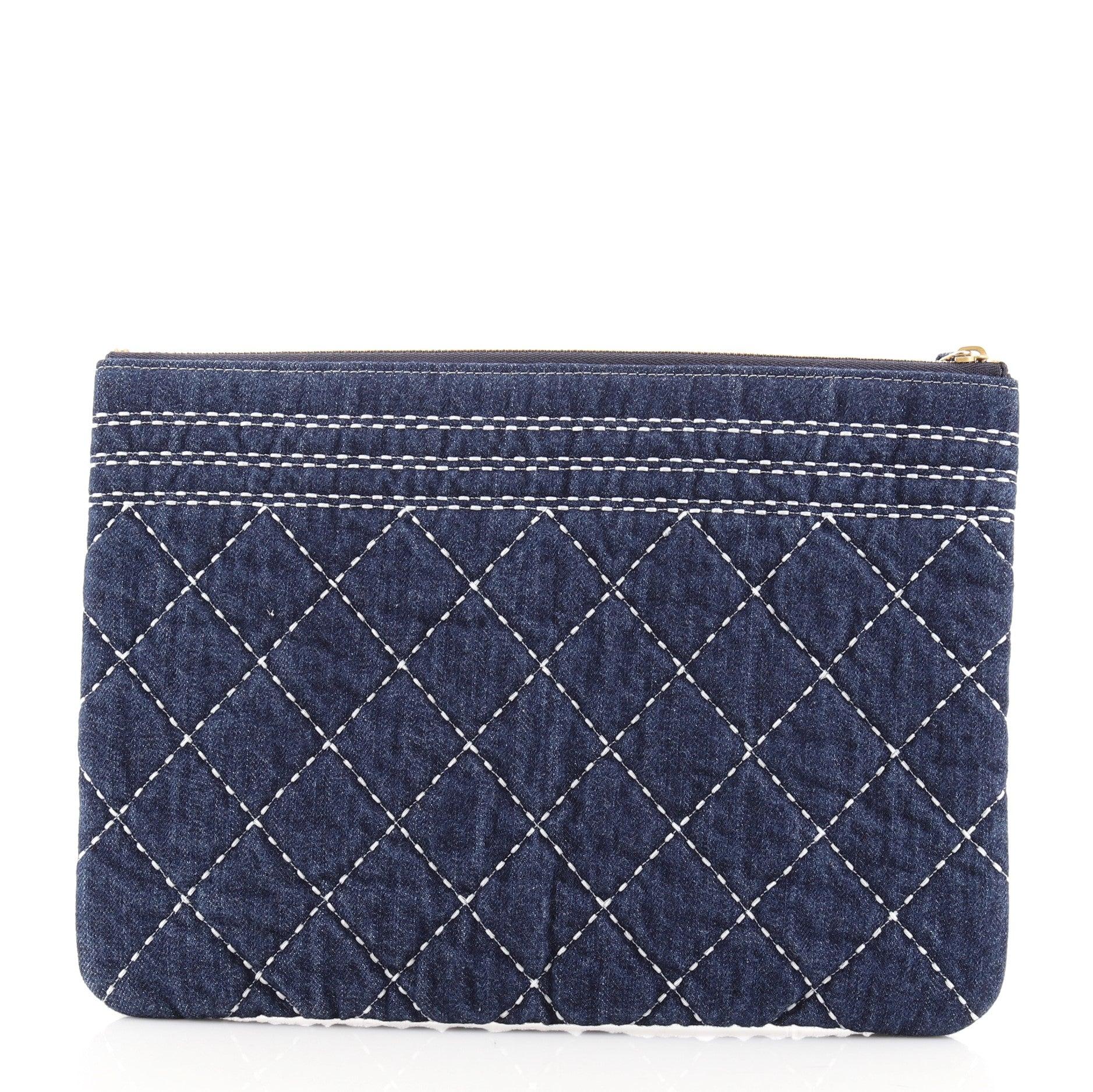 denim clutch