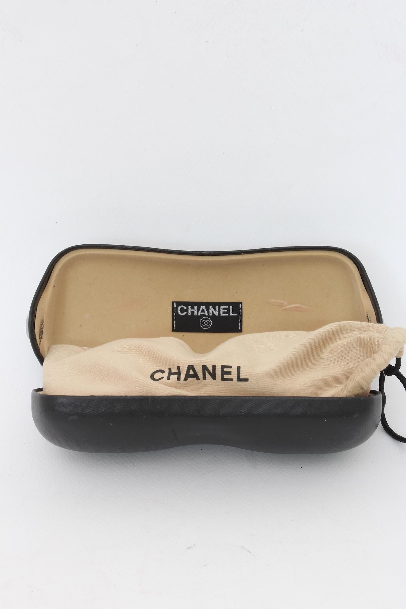 Chanel Occhiale da Sole Lunette Borchie Nero 5099 Anni 2000 6