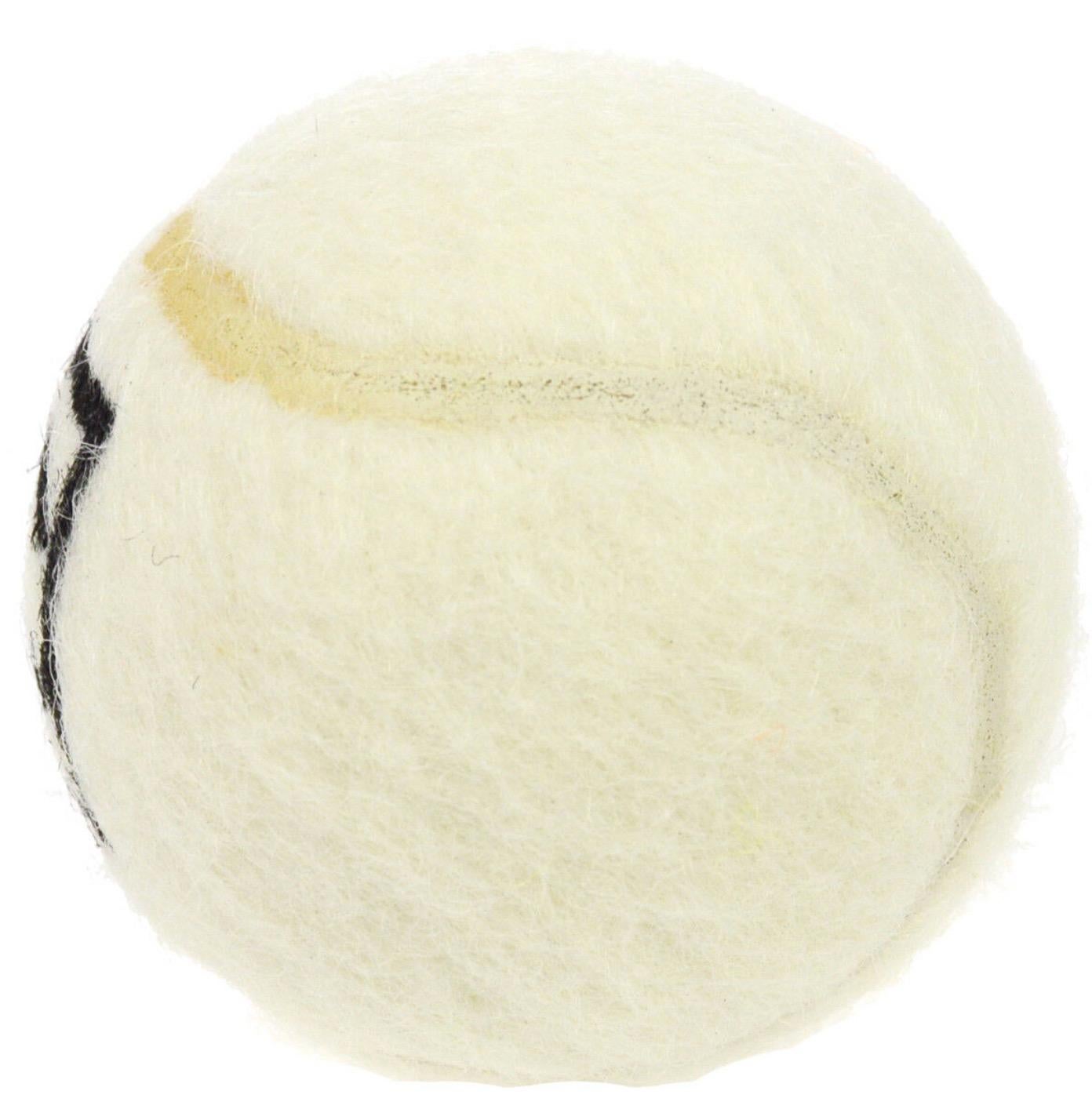 Beige Chanel Off White Black CC Logo Sports Game Novelty Tennis Ball - A Pair (2) For Sale