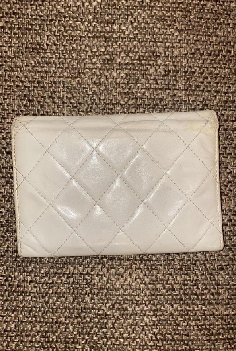 Chanel Off-white Cambon Card Flap Quilted 12cca64 Wallet 5
