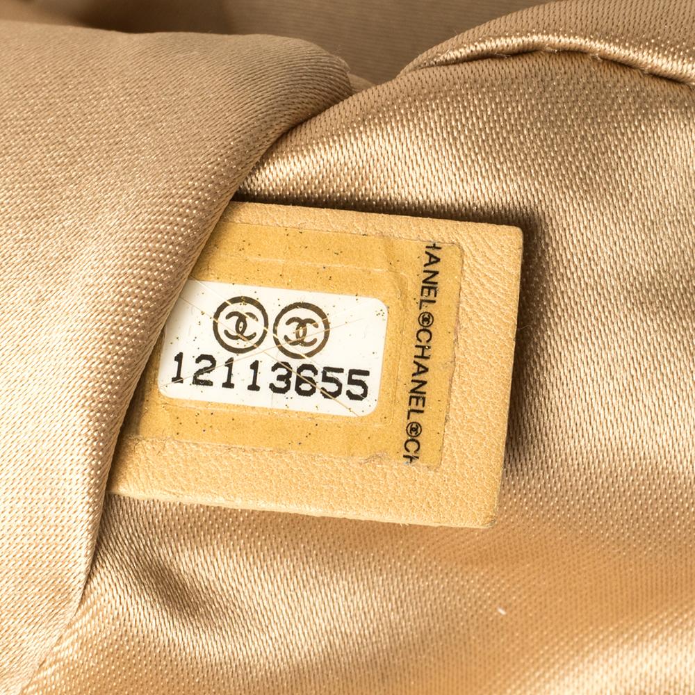 Chanel Off-White Jersey Melrose Cabas Shoulder Bag 3
