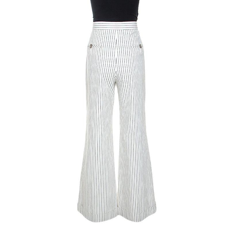 chanel wide leg pants