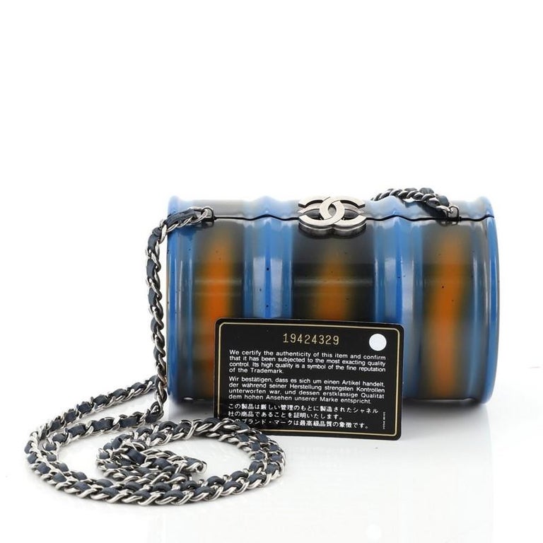 Chanel Oil Drum Minaudiere Metal at 1stDibs chanel oil drum for sale