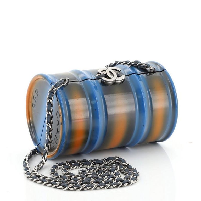 Chanel Oil Drum Minaudiere Metal at 1stDibs chanel oil drum for sale