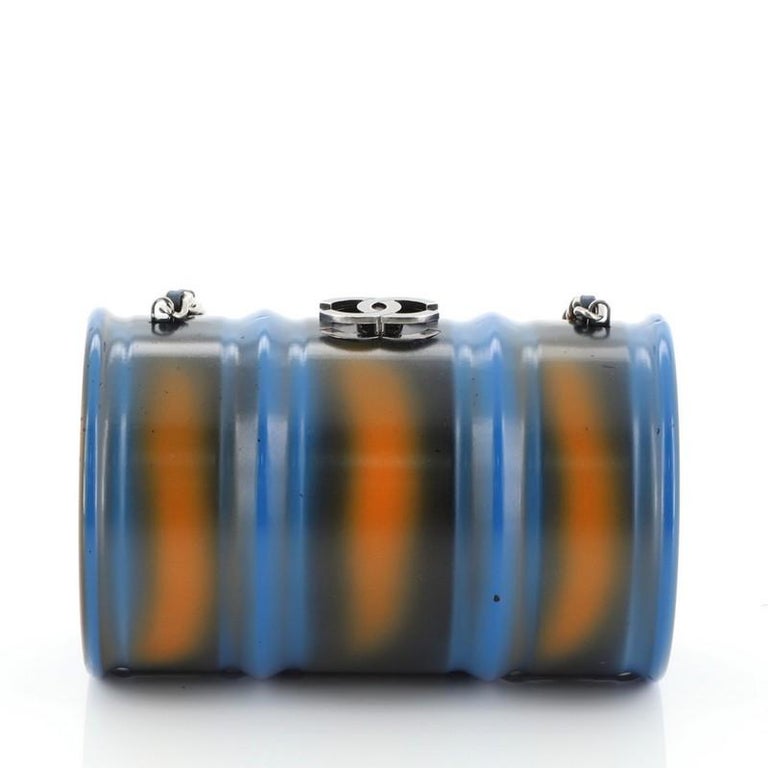 Chanel Oil Drum Minaudiere Metal at 1stDibs chanel oil drum for sale