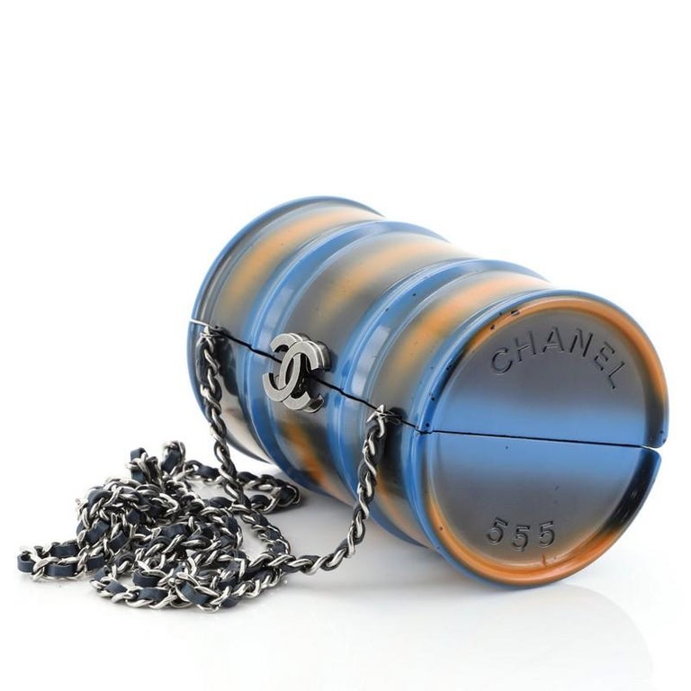 Chanel Oil Drum Minaudiere Metal at 1stDibs chanel oil drum for sale
