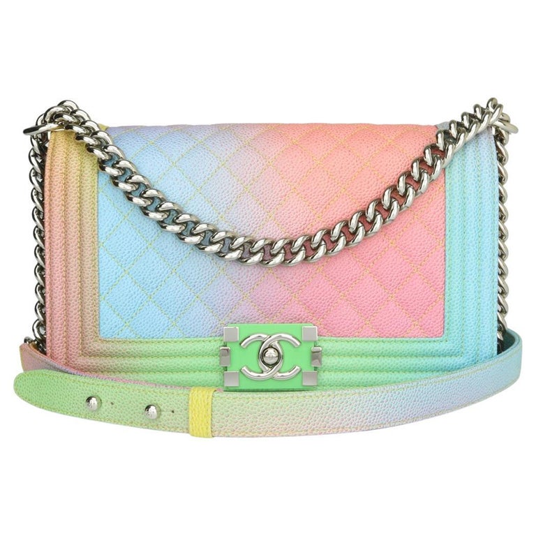 chanel purse rainbow