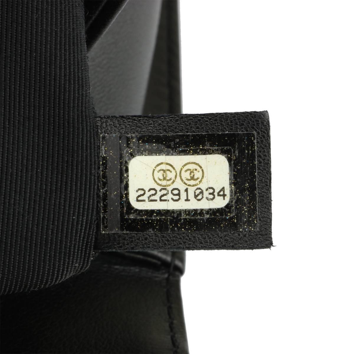 Chanel Old Medium Quilted Boy Black Lambskin with Shiny Gold Hardware, 2016 11