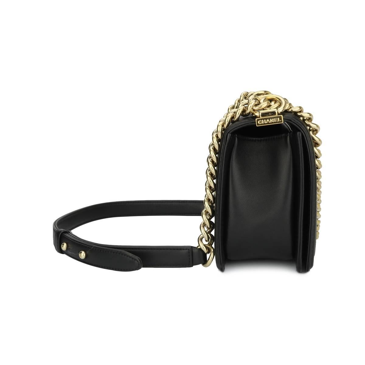 chanel boy bag antique gold hardware