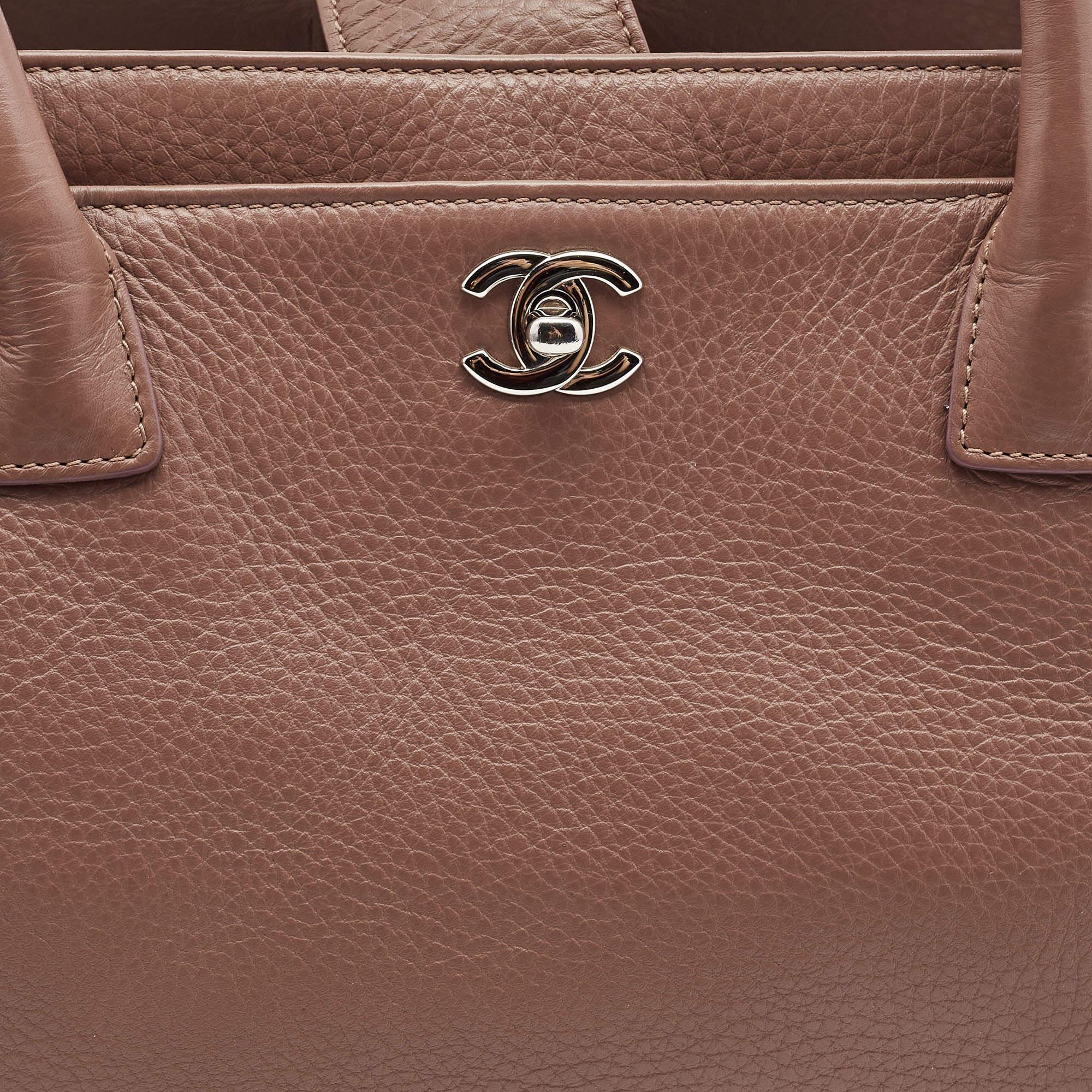 Chanel Old Rose Leather Cerf Shopper Tote 5