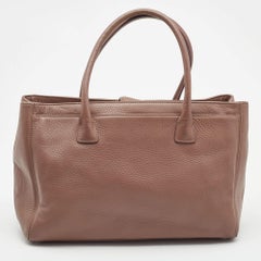 Chanel Altrosa Leder Cerf Shopper-Tasche