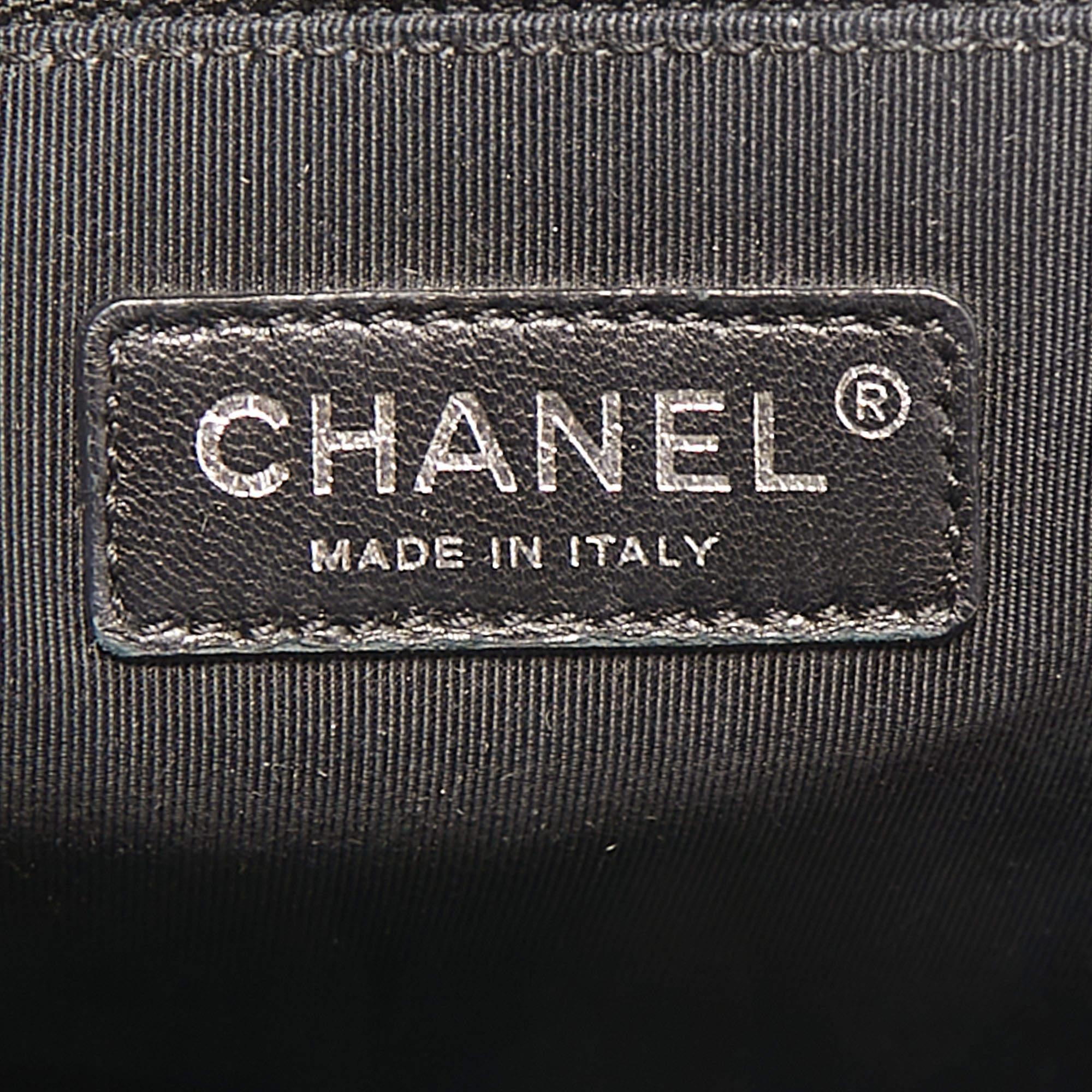 Chanel Olive Green Quilted Suede Large Boy Bag 9